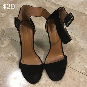 👠 Lola Shoetique / MISS LOLA - Black Velvet Square Buckle Heels 🖤